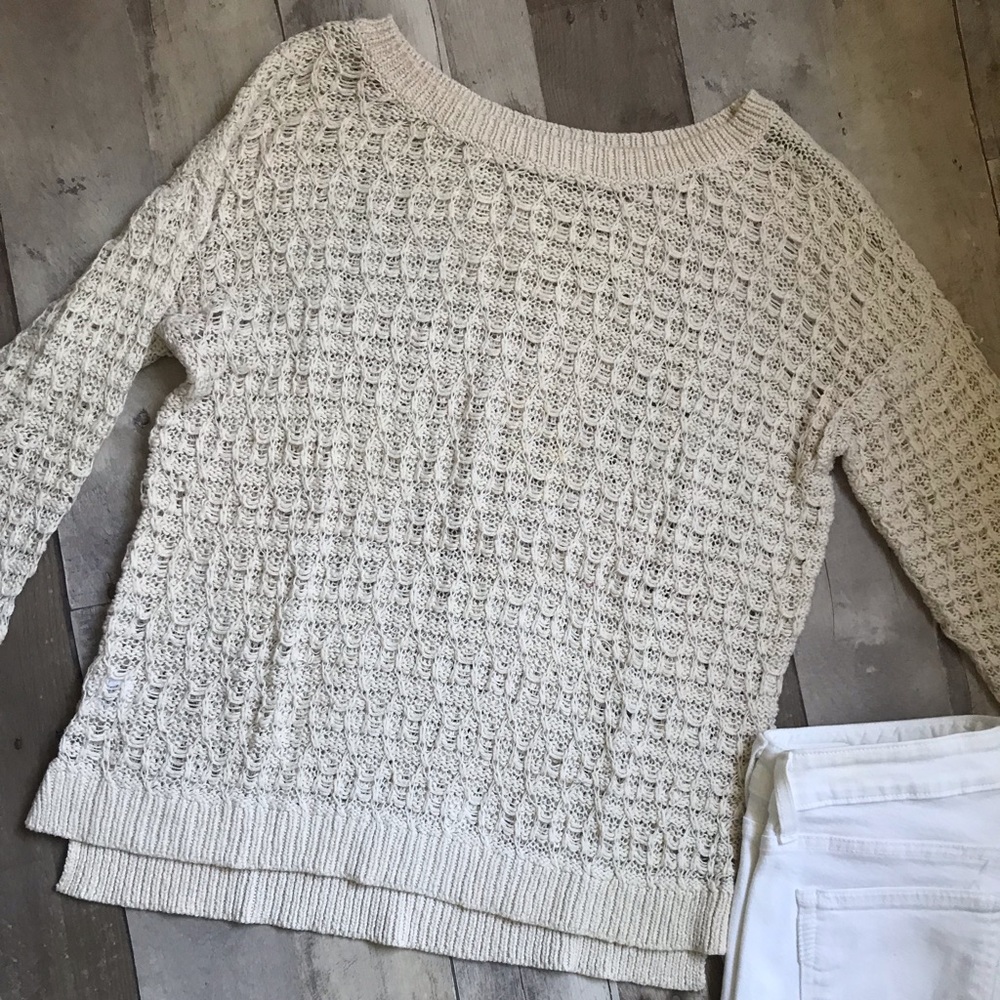 Woman’s loft crochet sweater